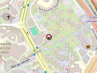 Carte de Palais à Créteil