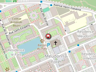 Carte de Maison Pour Tous à Meudon la foret