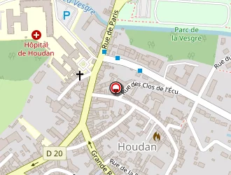 Carte de Urgence (services Locaux) à Houdan