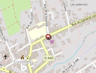 Carte de La Poste à Custines