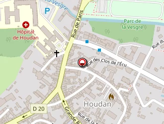 Carte de Laurent Caroline à Houdan