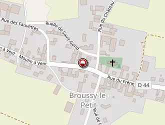 Carte de Chardain Monique à Broussy-le-petit