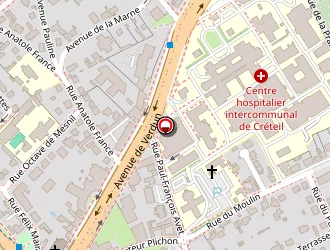 Carte de Baudouin à Créteil