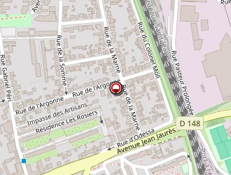 Carte de Sas Les Mille Nuits à Vitry-sur-seine