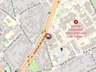 Carte de Alain Afflelou à Créteil