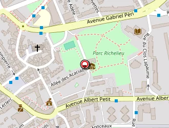 Carte de Comb Tennis à Bagneux