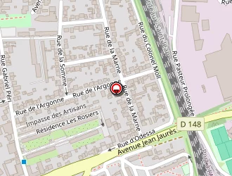 Carte de La Sablière à Vitry-sur-seine