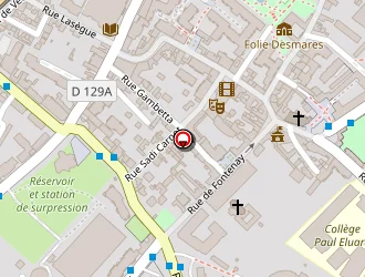 Carte de Station Service Bp à Châtillon