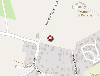 Carte de Champ Monique à Plouguiel