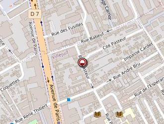 Carte de Bag2pack à Villejuif