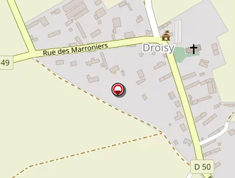 Carte de Euro Bouchage à Droisy