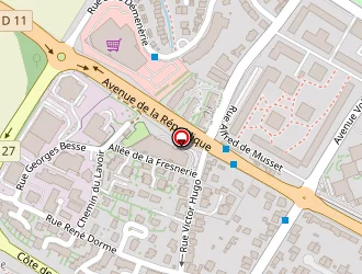 Carte de Aeds à Fontenay-le-fleury