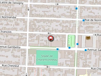 Carte de Le Stadium à Maisons-alfort