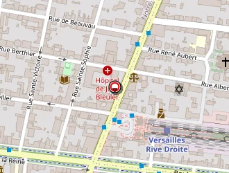 Carte de Petit Square Notre Dame à Versailles