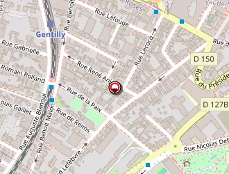 Carte de La Factory à Gentilly