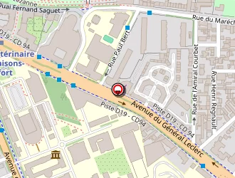 Carte de Crous Restaurant Universitaire à Maisons-alfort