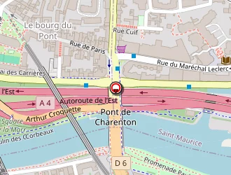 Carte de Aparthotel Adagio Access à Maisons-alfort