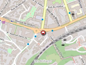 Carte de La Gatine à Meudon