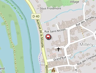 Carte de S.e.i. à Millery