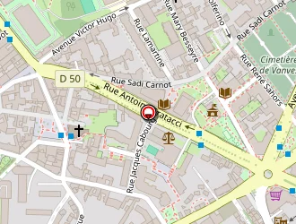 Carte de La Poste à Vanves