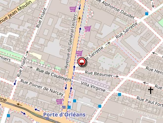 Carte de Cabinet De Pedicure Podologue à Paris