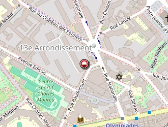 Carte de Paris China Town à Paris