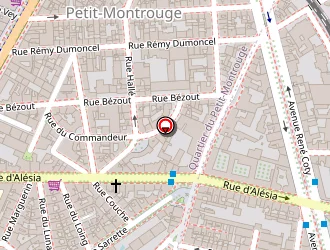 Carte de Première Avenue à Paris