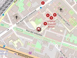 Carte de Carrefour 14e à Paris