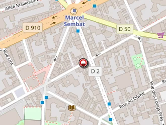 Carte de Top Dance à Boulogne-billancourt