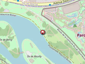 Carte de Ile De Bercy à Paris