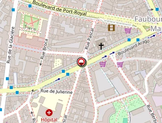 Carte de Société E Marty à Paris