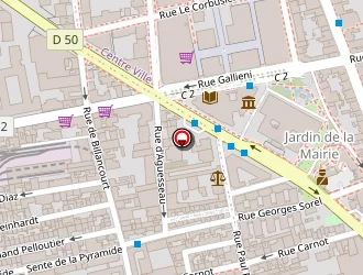 Carte de Faje 3 à Boulogne-billancourt