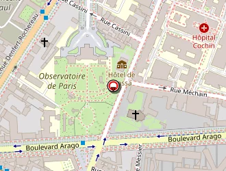 Carte de Clinique Arago à Paris