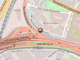 Carte de Corne Ouest 1 à Paris