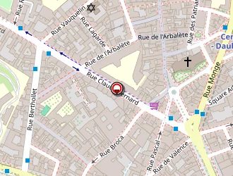 Carte de Relicentre à Paris