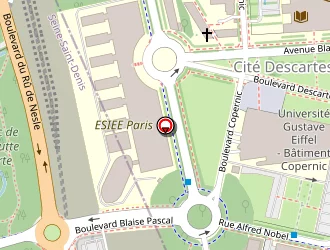 Carte de Esiee à Noisy-le-grand