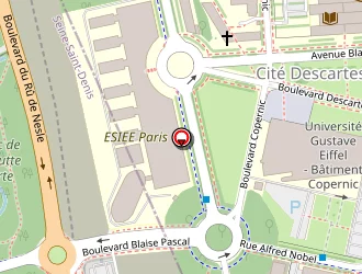 Carte de Esiee Engineering (ccip) à Noisy-le-grand