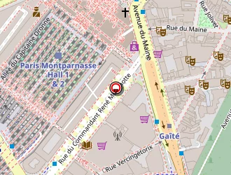 Carte de Arcadie Montparnasse à Paris