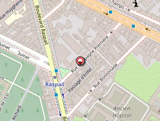 Carte de Hotel Istria à Paris