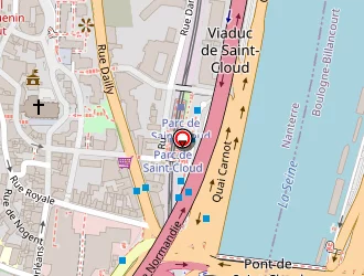 Carte de Centre Des Finances Publiques à Saint-cloud