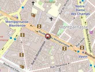 Carte de Villa Modigliani à Paris