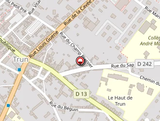 Carte de Halte Garderie à Trun