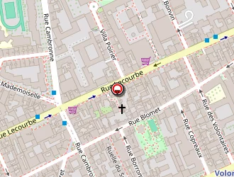 Carte de Boucheries Lecourbe à Paris