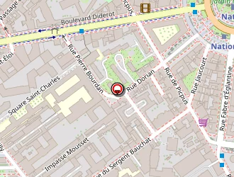 Carte de Lf Carre Daumesnil à Paris