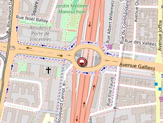 Carte de Centre Sportif Carnot à Paris