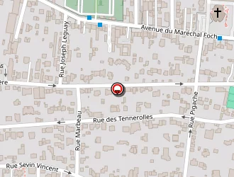 Carte de Ecole Allemande De Paris à Saint-cloud