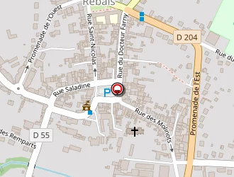 Carte de 2j2m Mètres à Rebais