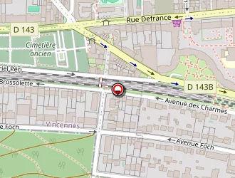 Carte de Aubinevents à Vincennes