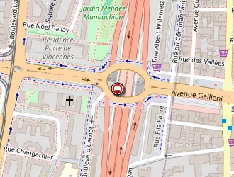 Carte de Valeri Benjamin à Saint-mandé