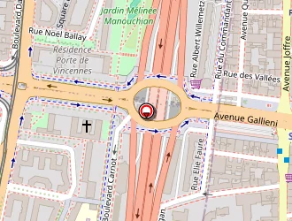 Carte de Avenir Parquet à Saint-mandé